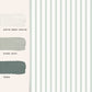 Farnworth Stripe Wallpaper - Sage Green - Laura Ashley - 118483 - Premier Wallcovering