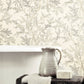 Farthing Wood Wallpaper - Silver - Sanderson - DYSI216612