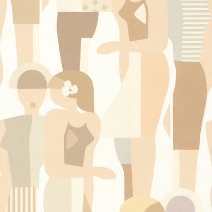 Fashion Week Iconic Wallpaper - Pastel - Casadeco - 88444111 - Premier Wallcovering