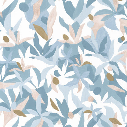 Fauve Wallpaper - Bleu Beige - Caselio - 102166020