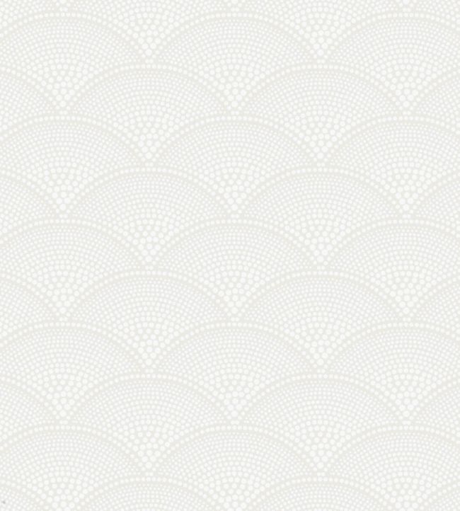 Feather Fan Wallpaper - Chalk on White - 89/4015 - Cole & Son - Premier Wallcovering