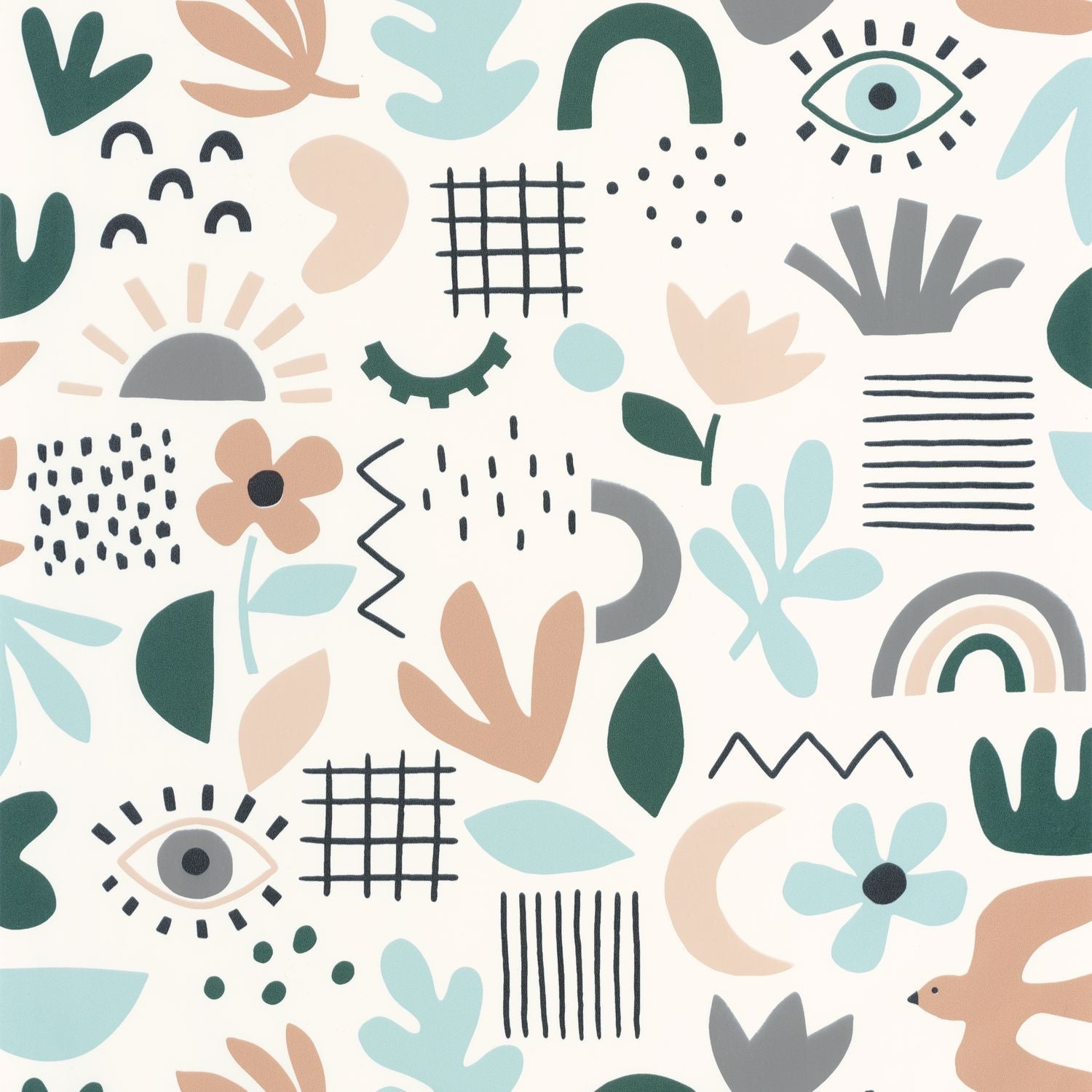 Feel Good Wallpaper - Bleu Vert - Caselio - 103286071