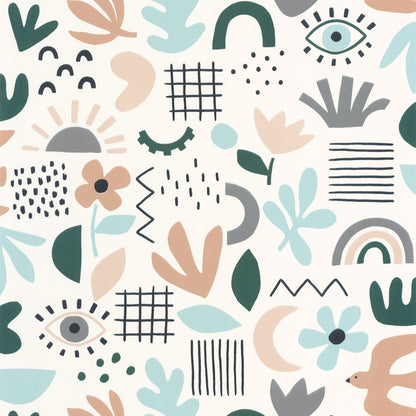 Feel Good Wallpaper - Bleu Vert - Caselio - 103286071