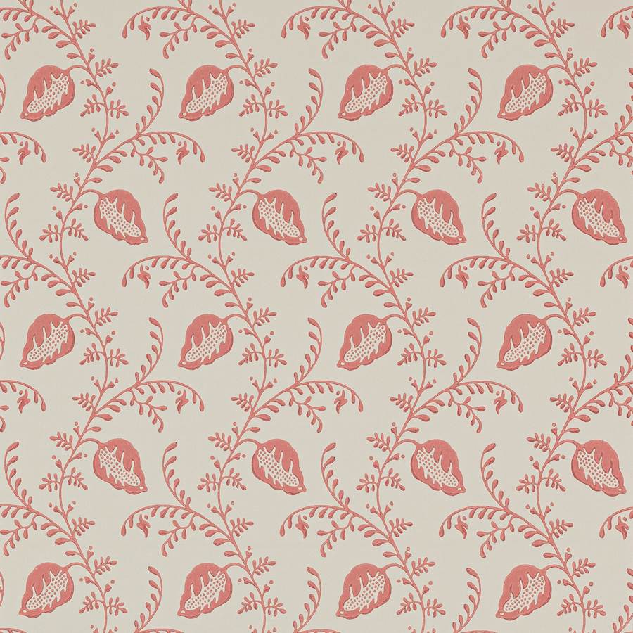 Felicity Wallpaper - Red - Colefax & Fowler - W7009 - 05 - Premier Wallcovering