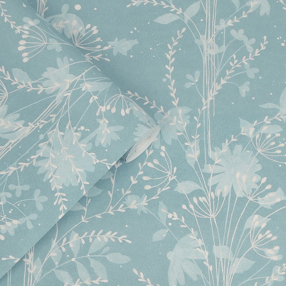 Fennelton Wallpaper - Pale Newport Blue - Laura Ashley - 121079 - Premier Wallcovering