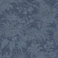 Fern Five O'Clock Wallpaper - Bleu Indigo - Casadeco - 85786787 - Premier Wallcovering