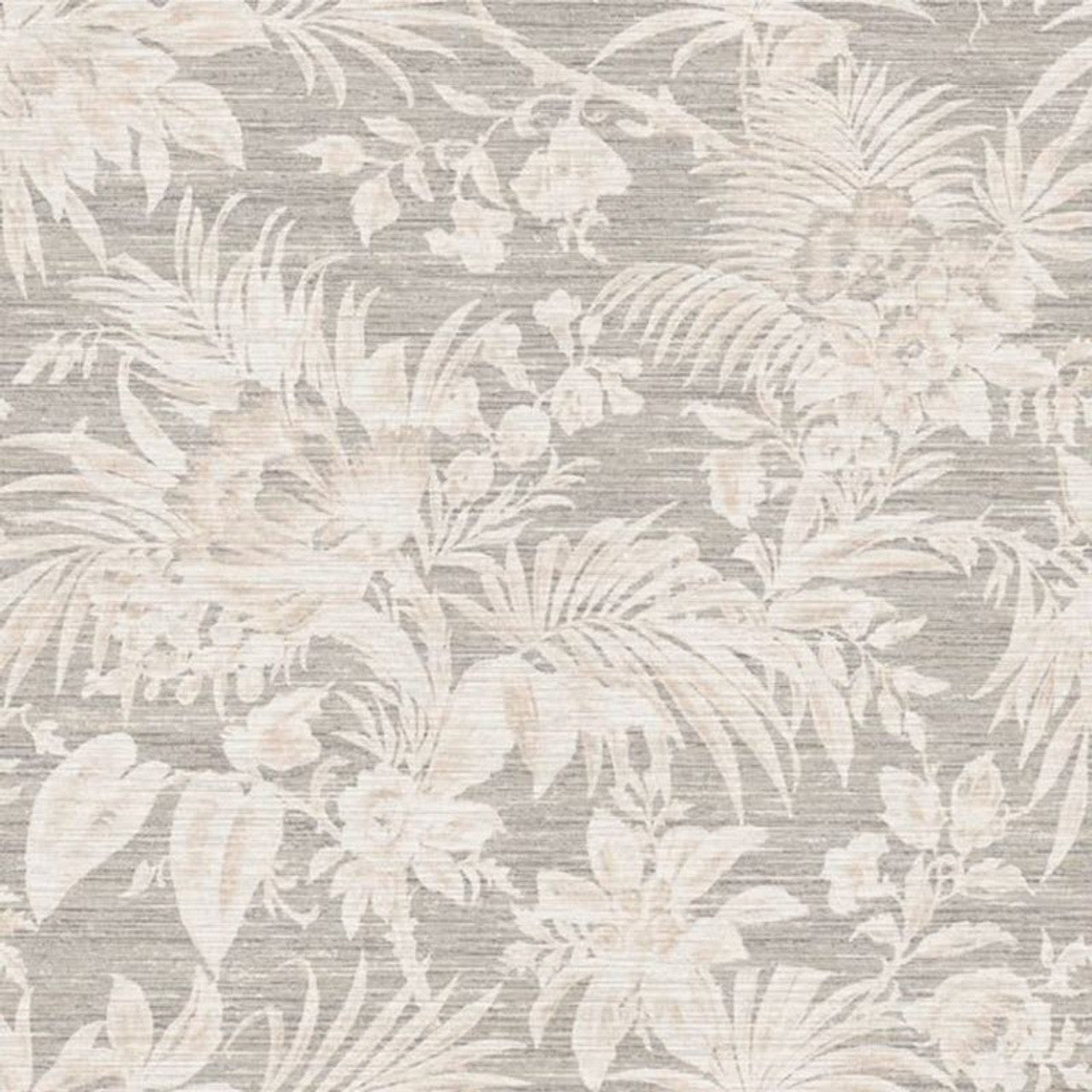 Fern Five O'Clock Wallpaper - Taupe - Casadeco - 85781315 - Premier Wallcovering