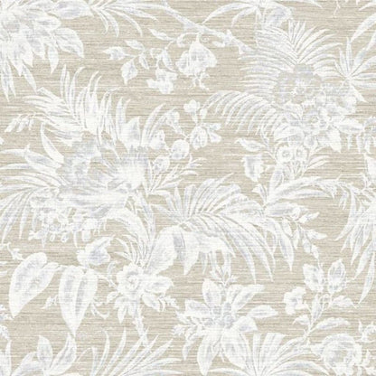 Fern Five O'Clock Wallpaper - Beige Lin - Casadeco - 85781145 - Premier Wallcovering