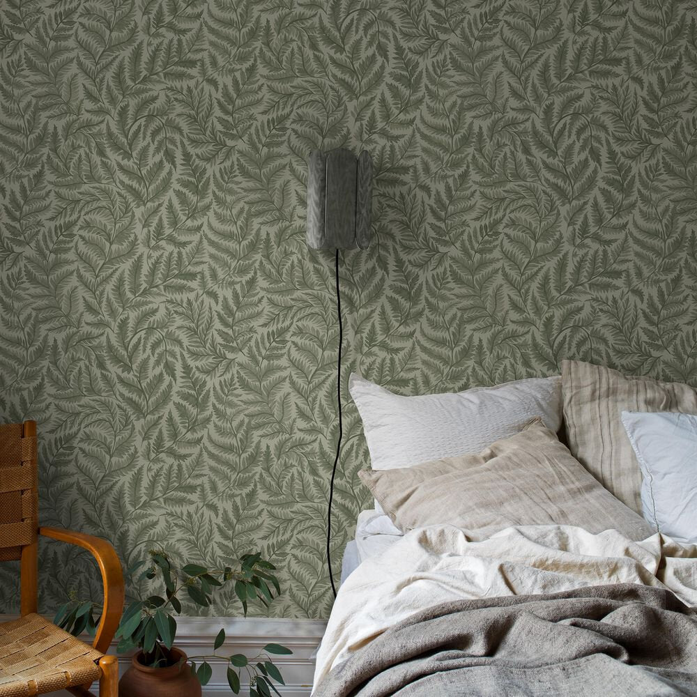 Ferns Wallpaper - Green - Boråstapeter - 7792 - Premier Wallcovering
