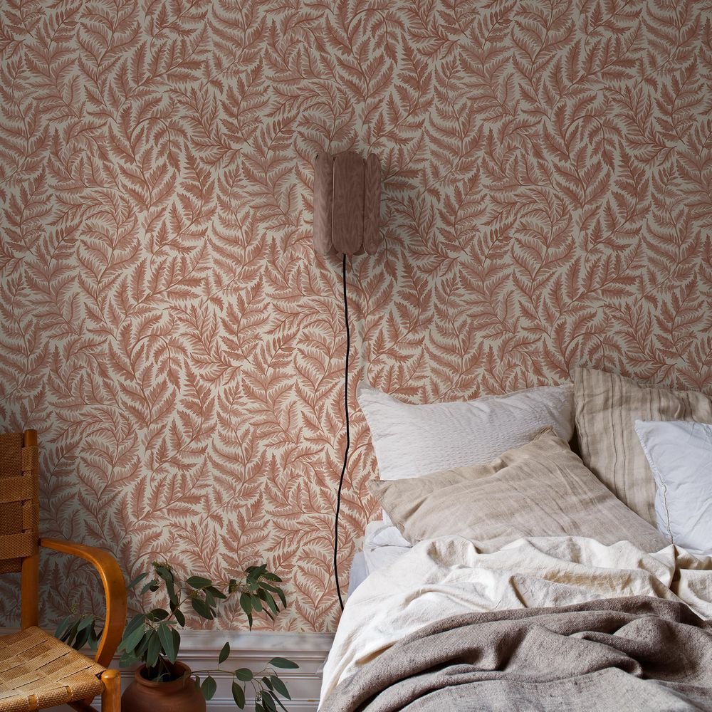 Ferns Wallpaper - Red - Boråstapeter - 7791 - Premier Wallcovering