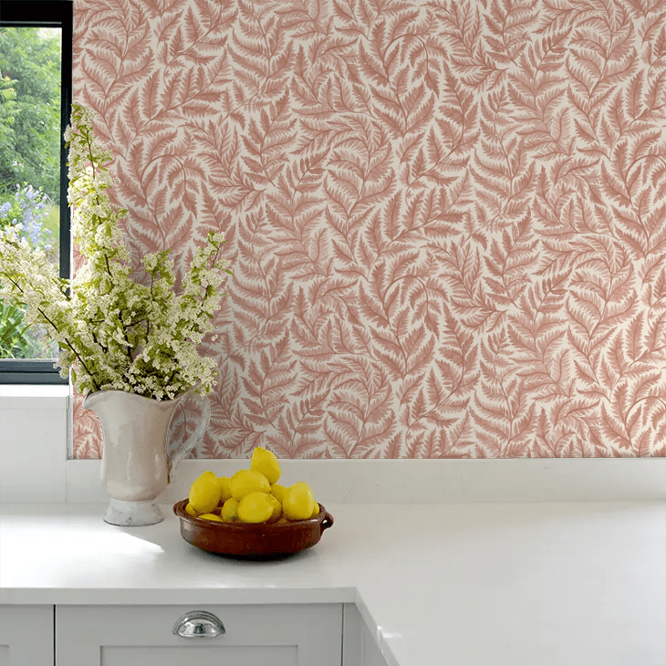 Ferns Wallpaper - Red - Boråstapeter - 7791 - Premier Wallcovering
