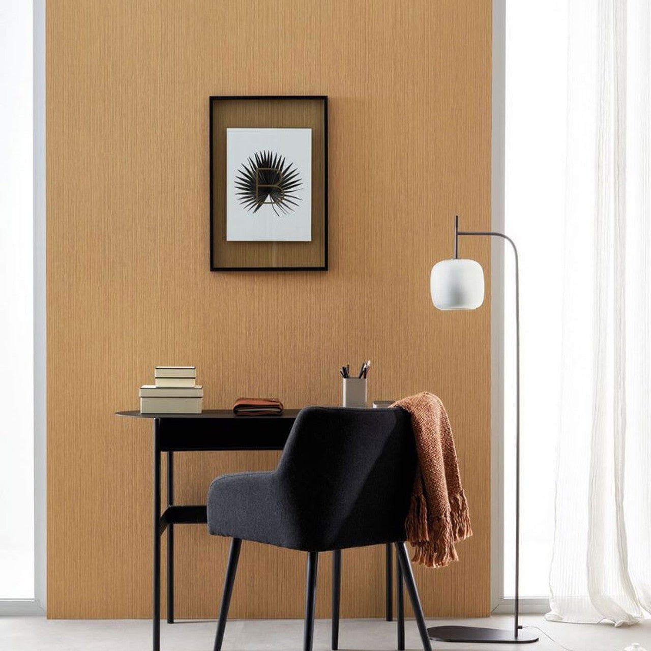 Fiber Vert Lichen Wallpaper - Beige Sable - Casadeco - 82391587 - Premier Wallcovering