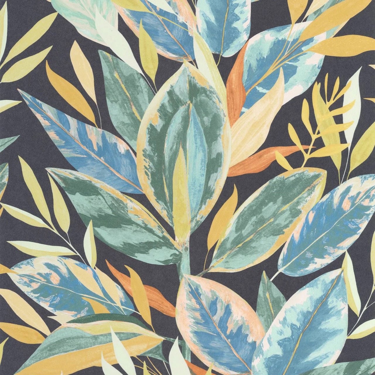 Ficus Rio Wallpaper - Bleu Encre - Casadeco - 201816641 - Premier Wallcovering