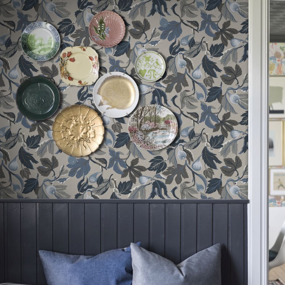 Figs Wallpaper - Taupe - Boråstapeter - 2062 - Premier Wallcovering