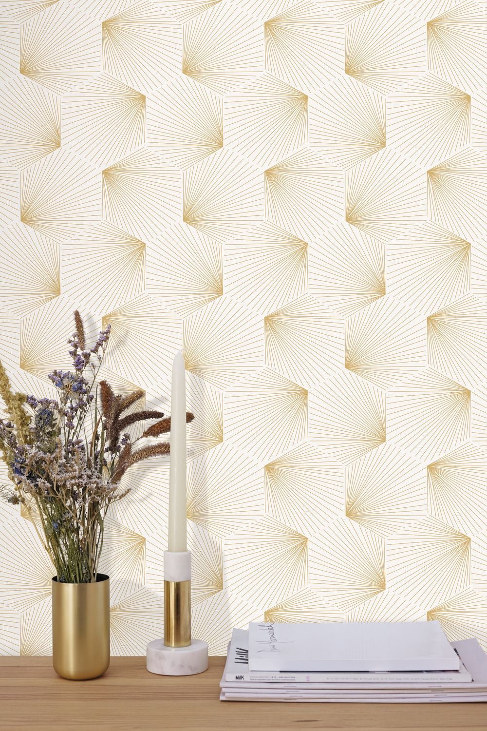 Filament Wallpaper - Beige - Caselio - 105520135