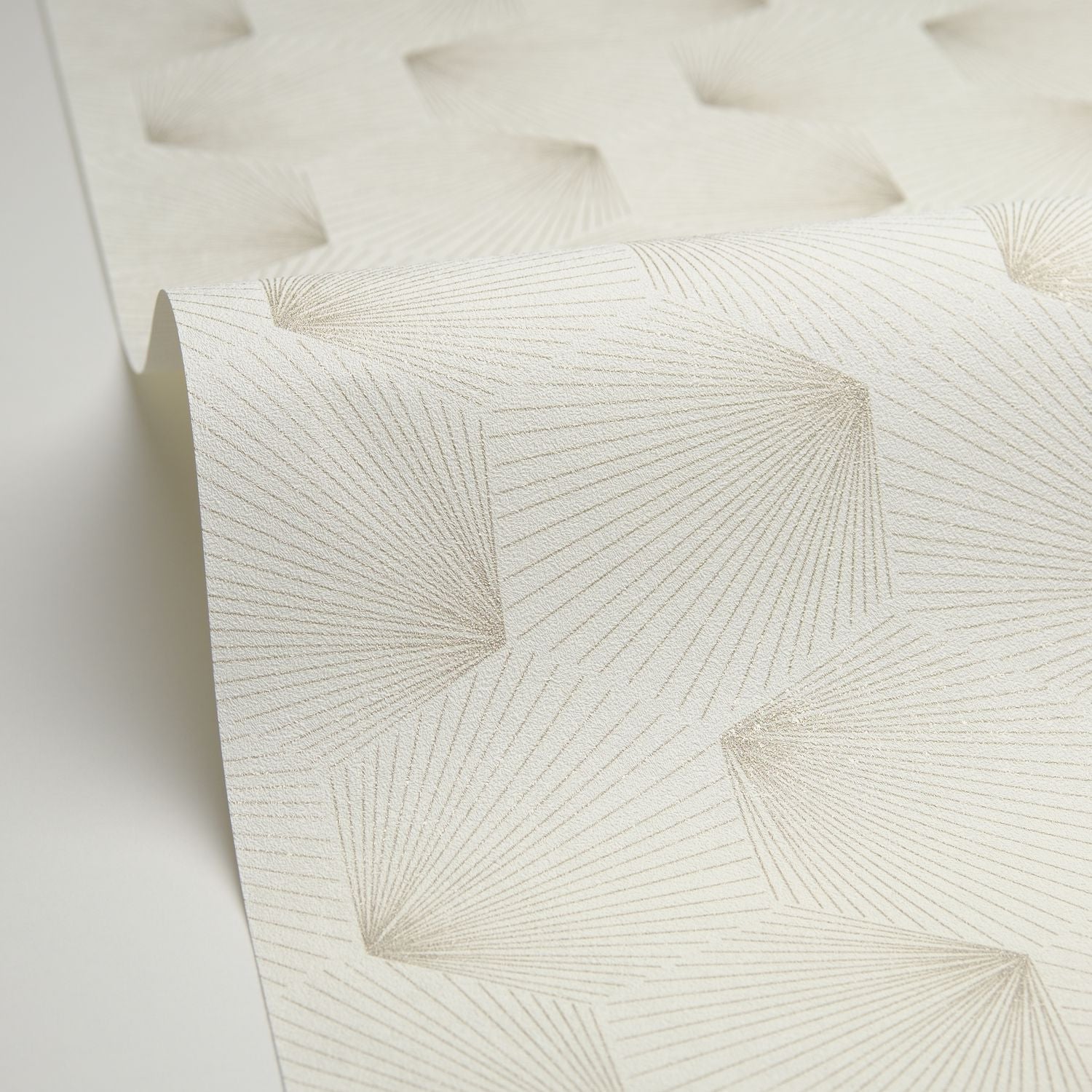 Filament Wallpaper - Gris Souris Argent - Caselio - 105520945