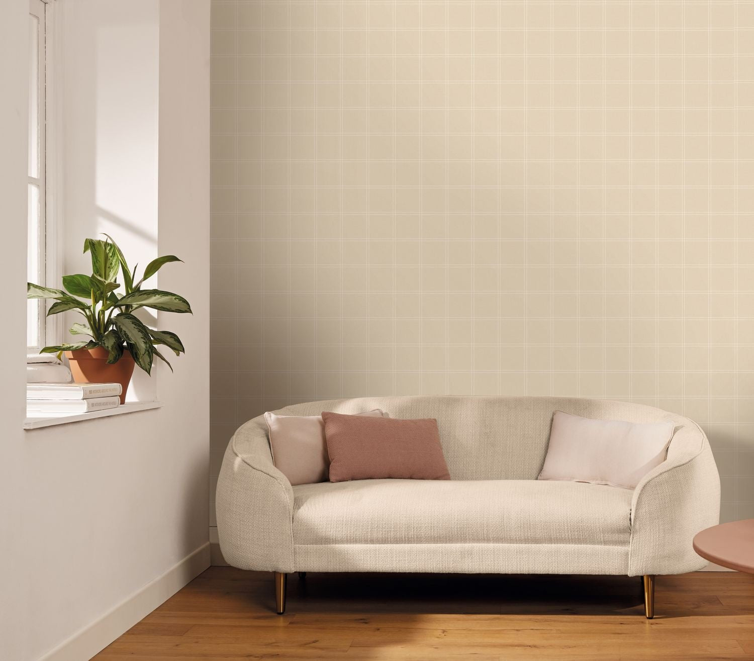 Fine Lines Wallpaper - Beige - Caselio - 106751000