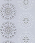 Fioretti Wallpaper - Soot & Snow on Powder Blue - 69/1102 - Cole & Son - Premier Wallcovering