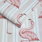 Flamboyance Wallpaper - Off-White & Macaroon-Pink - House of Hackney - 1-WA-FLA-DI-MPK-XXX