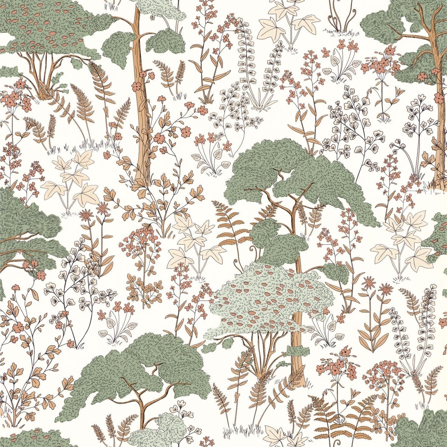 Flaner Wallpaper - Vert De Gris - Caselio - 103557244