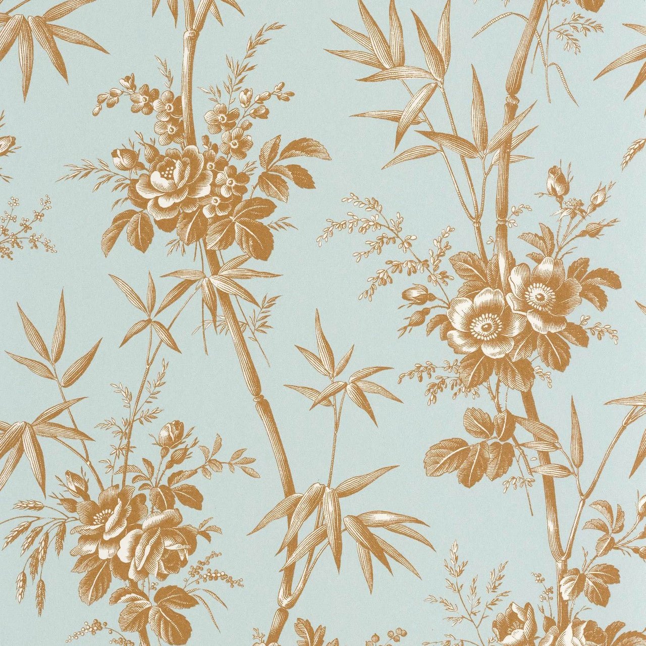 Flanerie Les Belles Toiles De Jouy Wallpaper - Bleu Doux - Casadeco - 201706363 - Premier Wallcovering