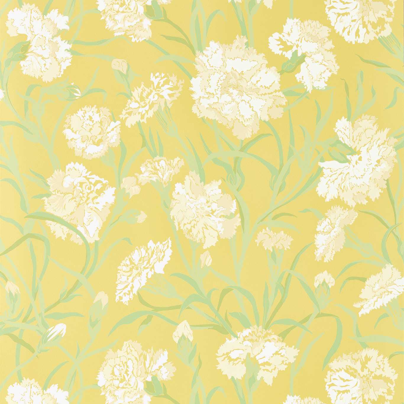 Fleur de Joie Wallpaper - Chalk/Clover/Honey - Harlequin - HRTW113133