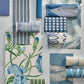 Fleur de Joie Wallpaper - French Blue/Succulent/Soft Focus - Harlequin - HRTW113134