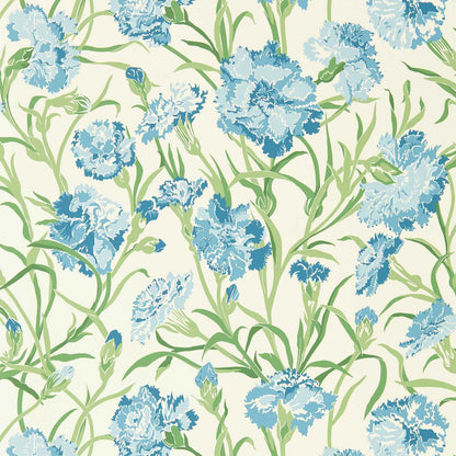Fleur de Joie Wallpaper - French Blue/Succulent/Soft Focus - Harlequin - HRTW113134