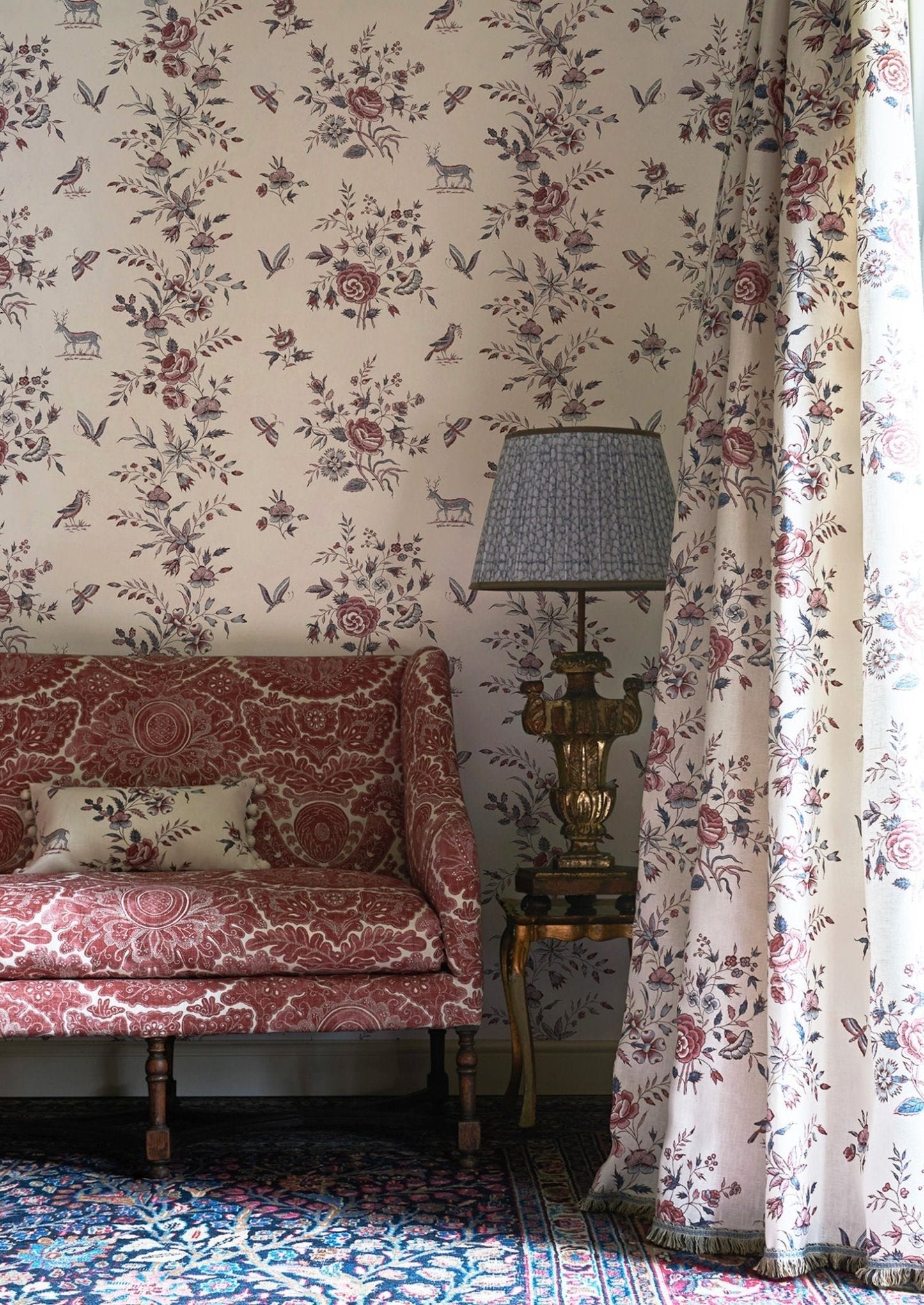 Fleurie Wallpaper - Anemone - Lewis & Wood - Premier Wallcovering