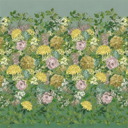 Fleurs D Artistes Wallpaper - Vintage Green - PDG1170/01 - Designers Guild