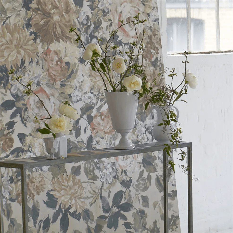 Fleurs D Artistes Wallpaper - Chalk - PDG1170/03 - Designers Guild