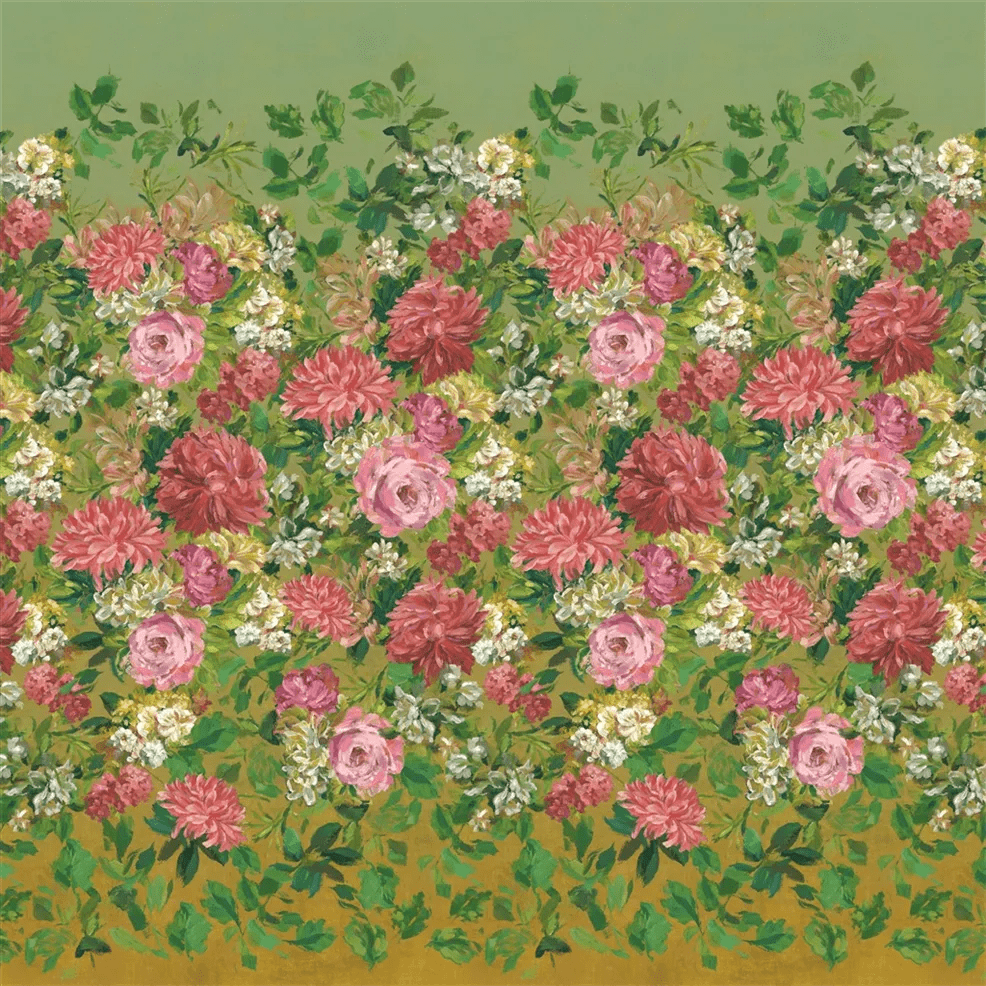 Fleurs D Artistes Wallpaper - Terracotta - PDG1170/02 - Designers Guild