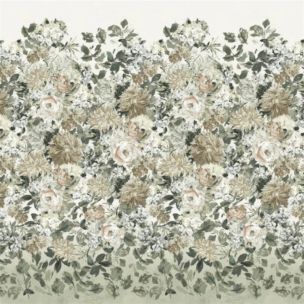 Fleurs D Artistes Wallpaper - Chalk - PDG1170/03 - Designers Guild