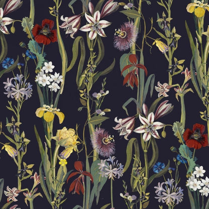 Flora Delanica Wallpaper - Midnight - House of Hackney - 1-WA-DEL-DI-MID-XXX