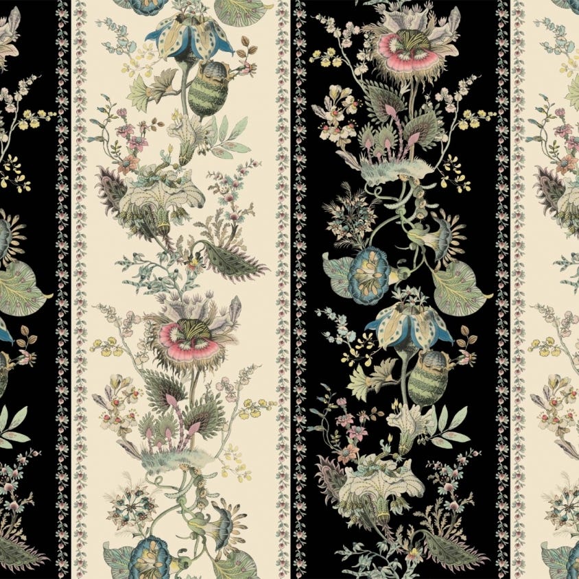 Flora Fantasia Stripe Wallpaper - House of Hackney - 1 - WA - FLF - DI - STR - XXX - 004
