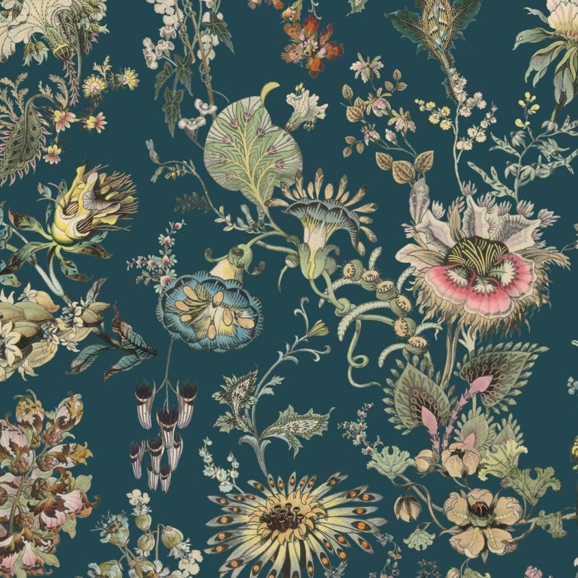 Flora Fantasia Wallpaper - Cerulean - House of Hackney - 1-WA-FLF-DI-CER-XXX