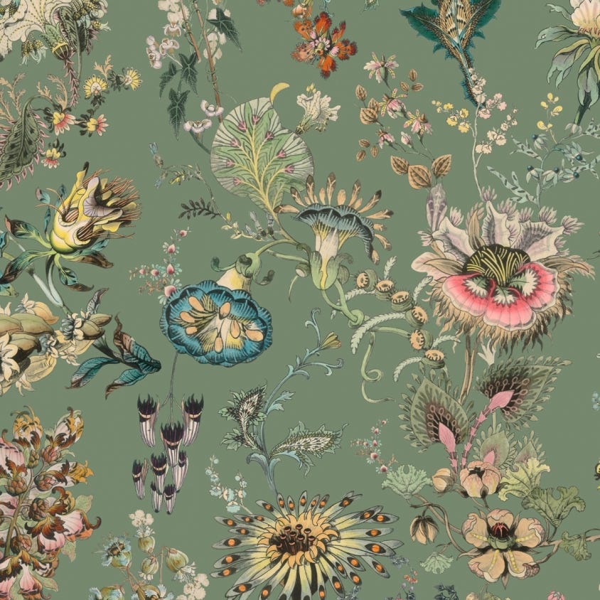 Flora Fantasia Wallpaper - Verdigris - House of Hackney - 1-WA-FLF-DI-VER-XXX