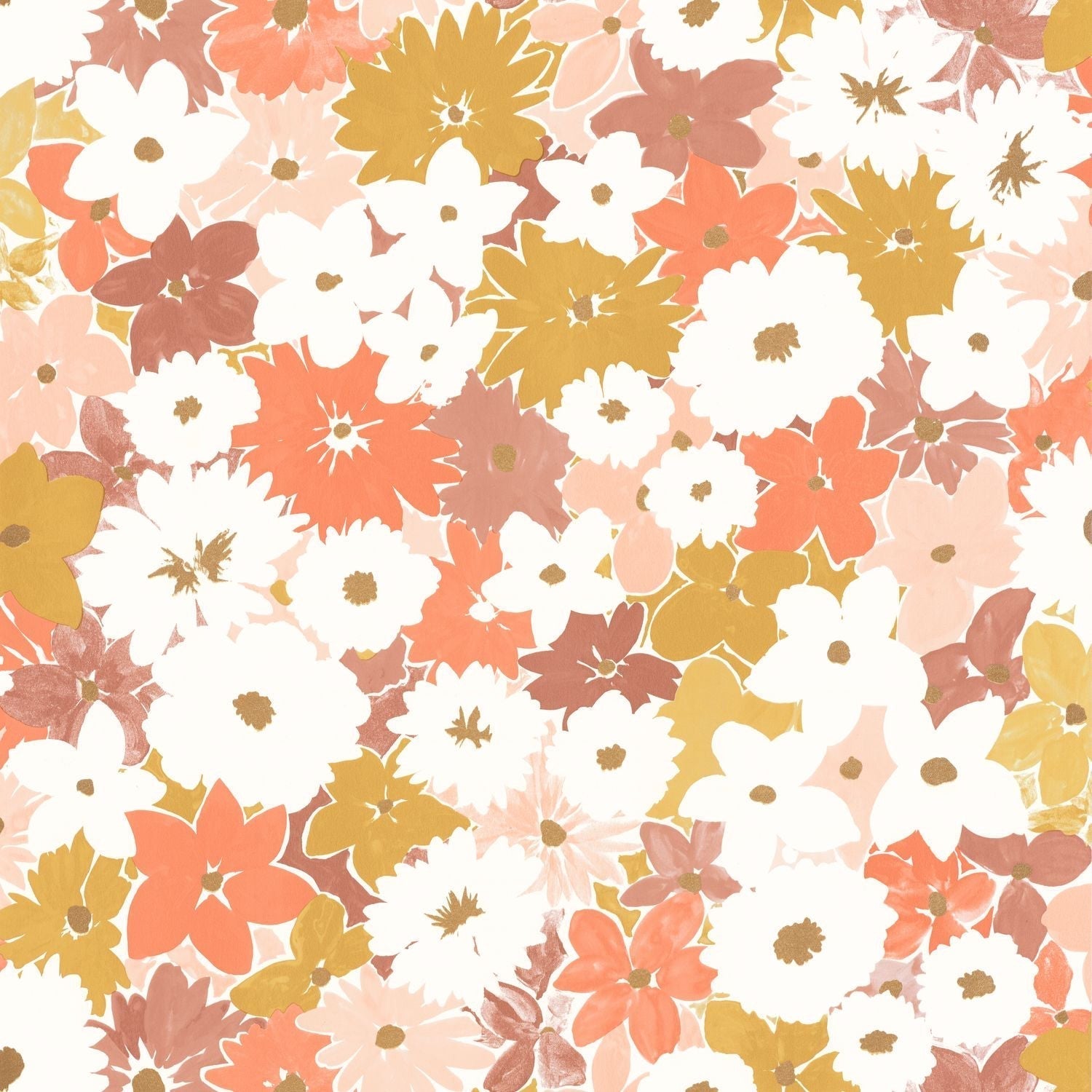 Flora Wallpaper - Rose - Caselio - 104414418