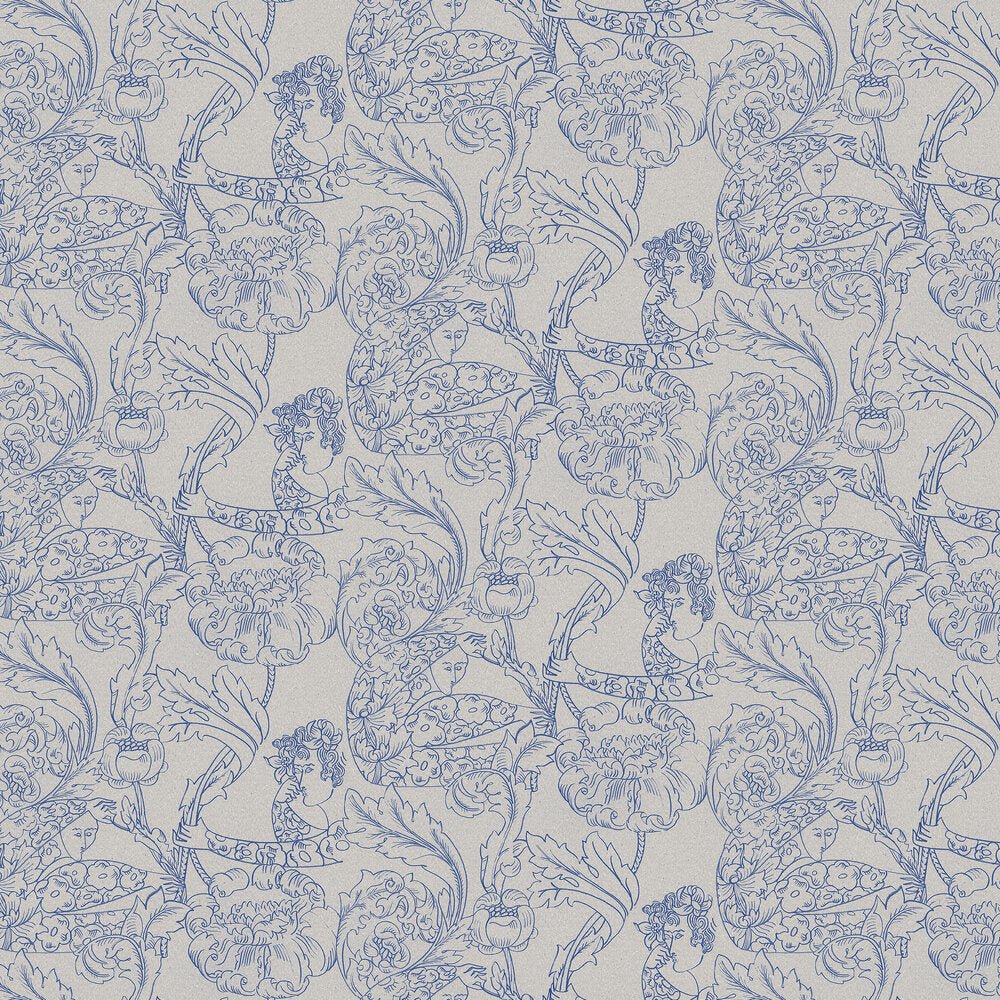 Floral Dream Wallpaper - Blue - Boråstapeter - 2065 - Premier Wallcovering