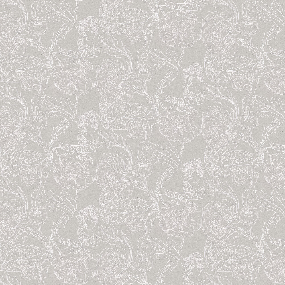 Floral Dream Wallpaper - White - Boråstapeter - 2066 - Premier Wallcovering
