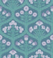 Floral Kingdom Wallpaper - Lilac & Teal on Denim - 116/3011 - Cole & Son - Premier Wallcovering