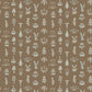 Floral Spot Wallpaper - Clarke White - Osney Blue - Kemp Brown - Josephine Munsey - FLO-017-006-025 - Premier Wallcovering
