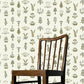 Floral Spot Wallpaper - Chaingate Green - Meadow - Ringhill White - Josephine Munsey - FLO-003-026-044 - Premier Wallcovering