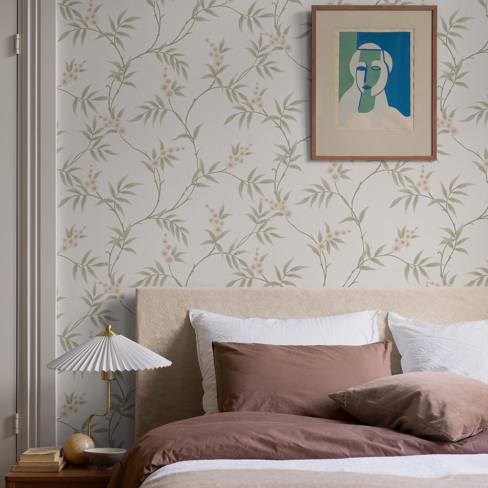 Floral Tree Wallpaper - Ivory - Boråstapeter - 7761 - Premier Wallcovering