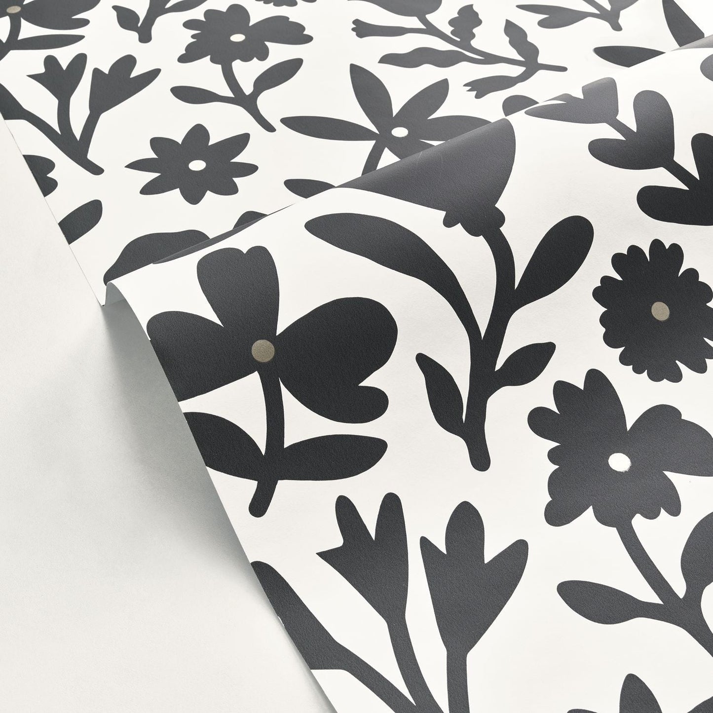 Floralie Wallpaper - Blanc Noir - Caselio - 104340914