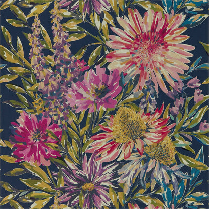 Floreale Wallpaper - Heather/Navy - Harlequin - HSTO111498