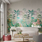 Floreana Wallpaper - Bleached Coral/Succulent/Fig Leaf - Harlequin - HTEW112777