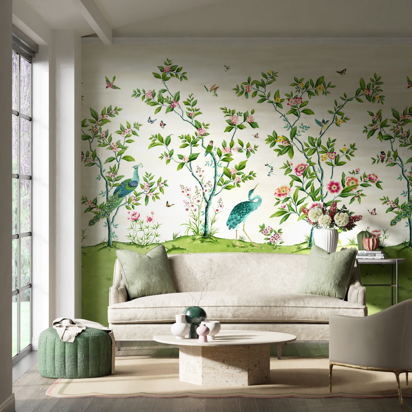 Florence Wallpaper - Fig Blossom/Apple/Peony - HDHW112891 - Harlequin 