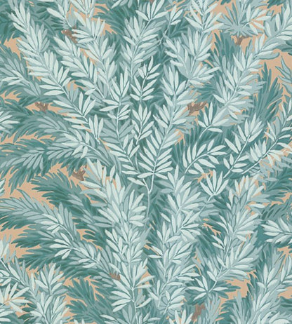 Florencecourt Wallpaper - Print Room Blue on Sand - 100/1001 - Cole & Son - Premier Wallcovering