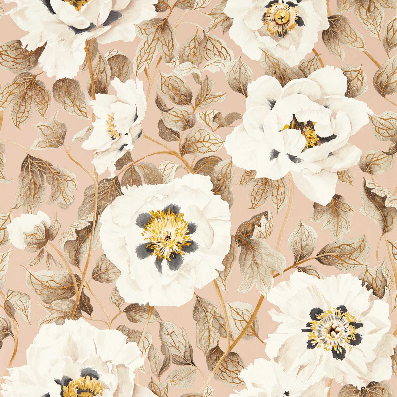 Florent Wallpaper - Positano/Maple/Graphite - Harlequin - HC4W113014